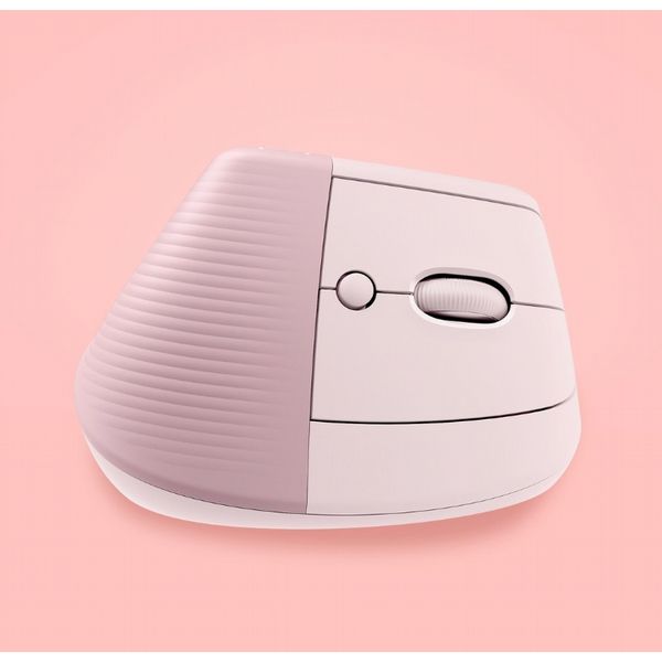 Logitech Lift Vertical Ergonomic Mouse - Rose/Dark Rose - EMEA