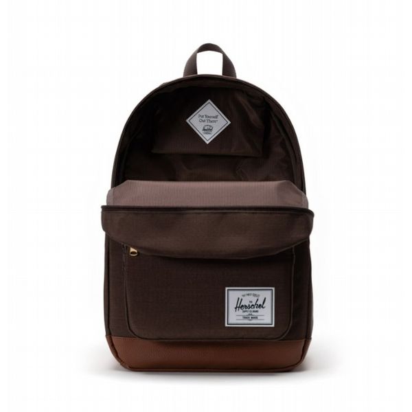 Herschel Pop Quiz Backpack Chocolate Brown Crosshatch/ Tan