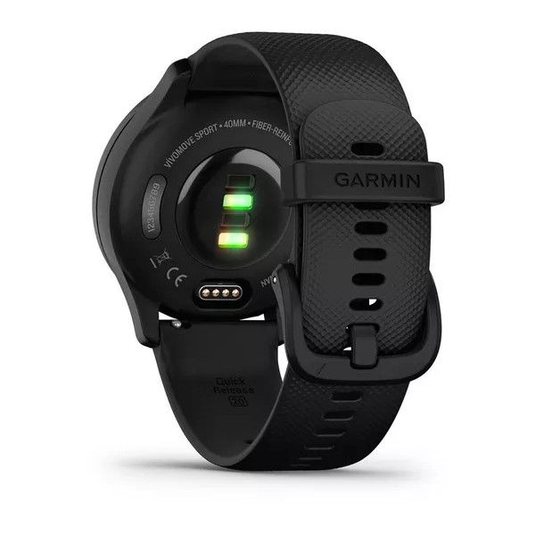 Garmin Vivomove Sport - Black, Silicone Strap, Small