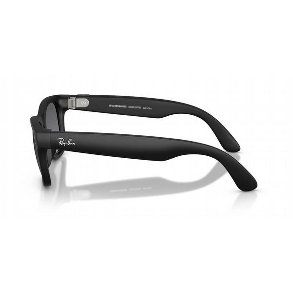 Rayban Meta Wayfarer Black Frame with Graphite Polarised Lens