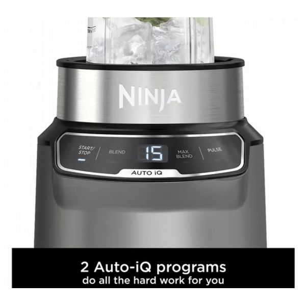 NINJA Auto-iQ BN500UK Blender - Black & Silver