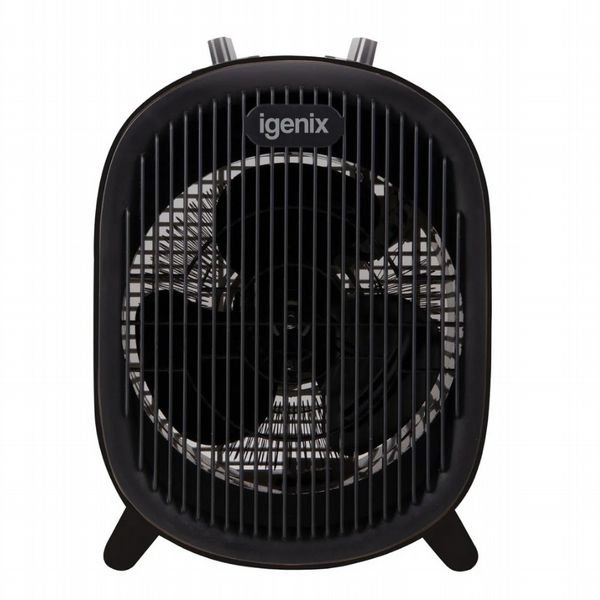 Igenix 2KW Upright Fan Heater Black