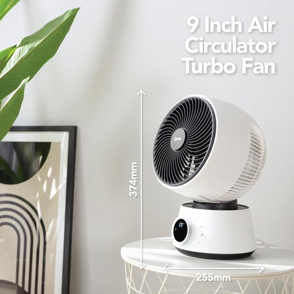 Igenix Digital 9in Turbo Fan White