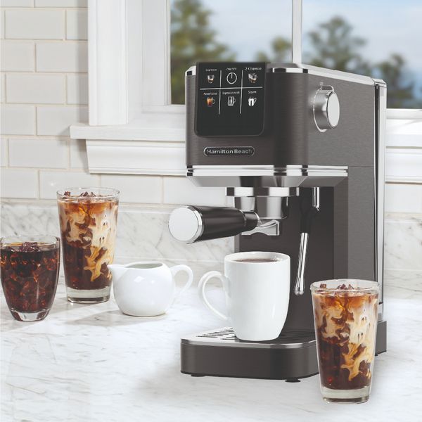 Hamilton Beach BaristaPro Touch 5 in 1 Espresso Machine - Black