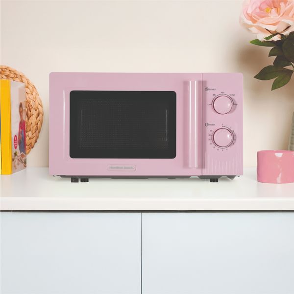 Hamilton Beach Miami Kettle, Toaster & Miami Microwave Set - Pink
