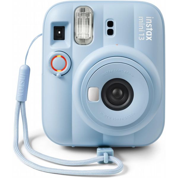 Fujifilm Instax Mini 13 Frost Blue Instant Camera + 30-Pack Film Bundle (Twin Pack & Black Edge)