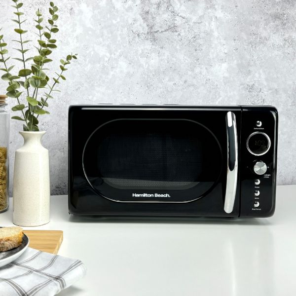 Hamilton Beach Ella Kitchen Bundle Black - Kettle,  2 Slice Toaster & Microwave