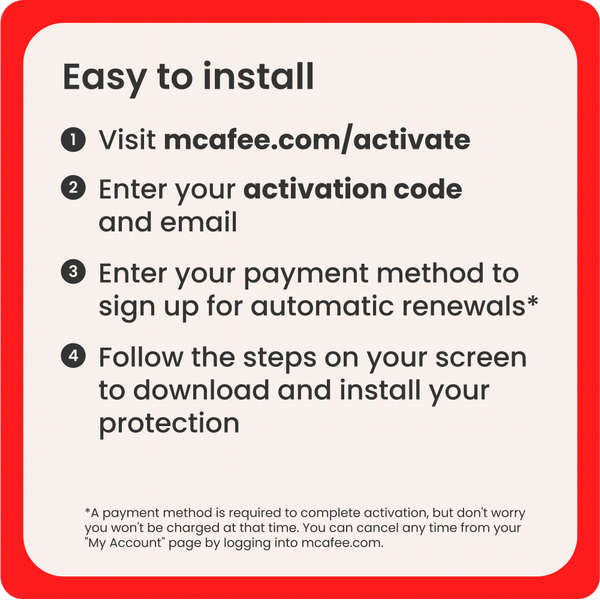 McAfee+ Premium - Family Unlimited Device,  1 Year - Automatic Renewal - Digital Download