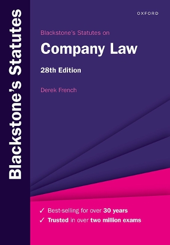 Blackstone's Statutes on Company Law (PDF eBook)