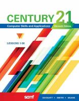 Century 21? Computer Skills and Applications, Lessons 1-88