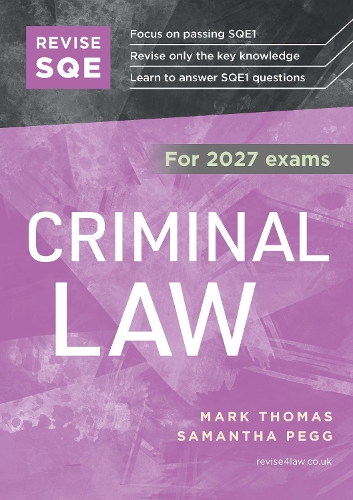 Revise SQE Criminal Law 2027: SQE1 Revision Guide