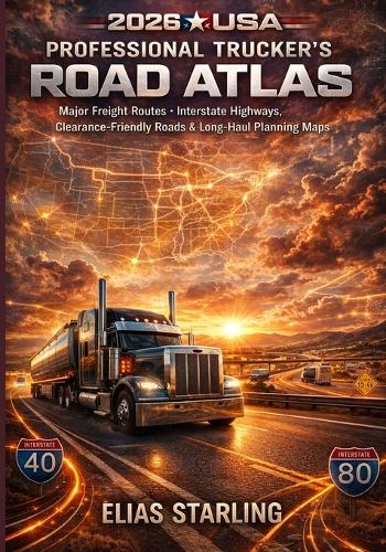  2026 USA Professional Trucker's Road Atlas: Major Freight Routes, Interstate Highways, Clearance-Friendly Roads & Long-Haul Planning...