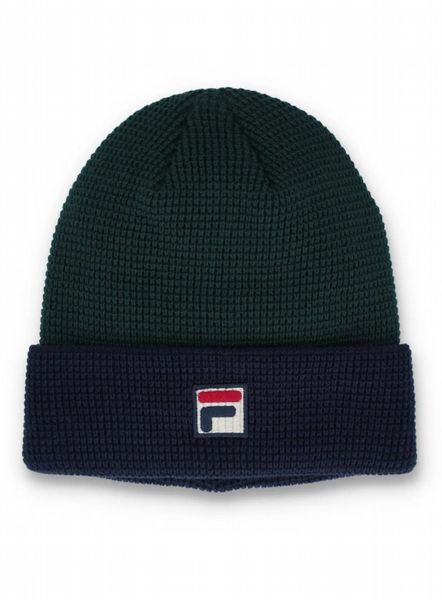 FILA RUNE COLOURBLOCK TURN UP BEANIE-FFOREST/FNAVY-OS