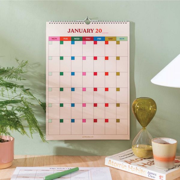 A3 Undated Calendar | Work Hard, Play Nice