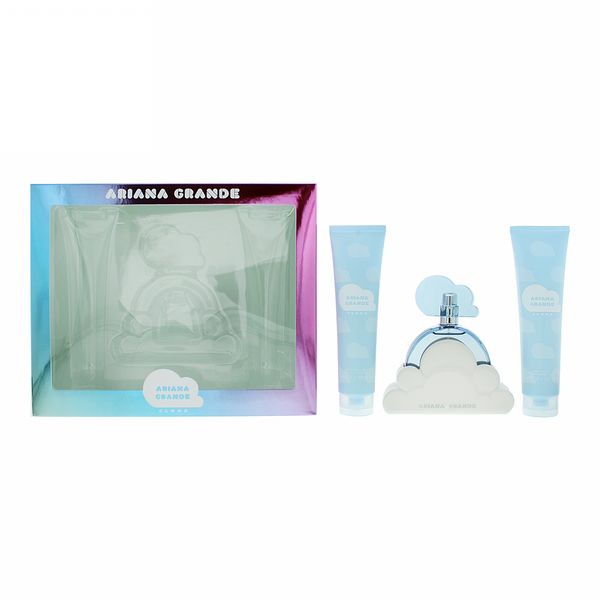  Ariana Grande Cloud 3 Piece Gift Set: Eau De Perfume 100ml - Body Souffle 100ml -...