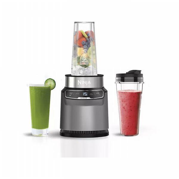 NINJA Auto-iQ BN500UK Blender - Black & Silver