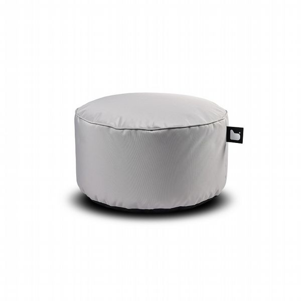 Exteme Lounging B Pouffe in Silver Grey
