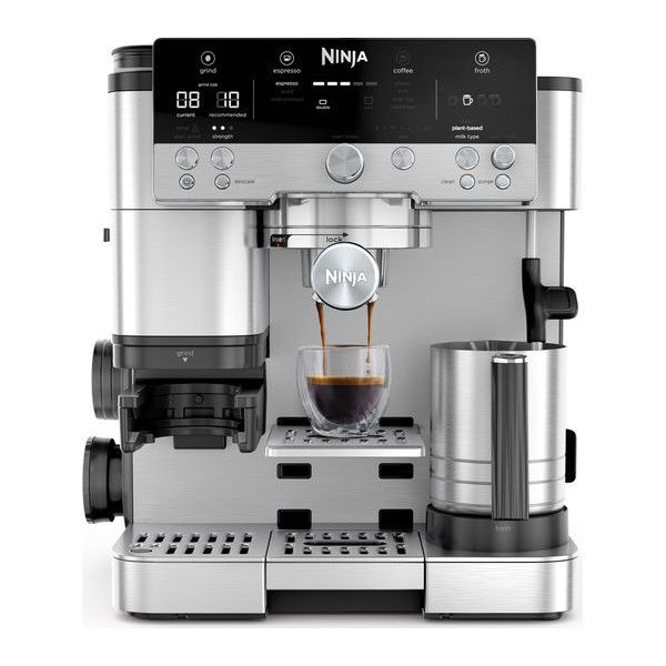 Ninja Luxe Caf Premier Series Bean to Cup Coffee Machine Silver & Black