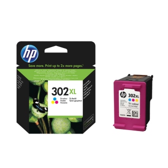 HP 302XL Cyan/Magenta/Yellow Original Ink Cartridge F6U67AE