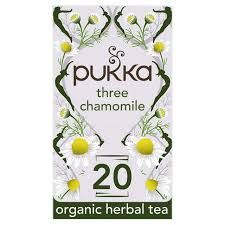 Pukka Three Chamomile Organic Herbal Tea Bags (Pack of 20)