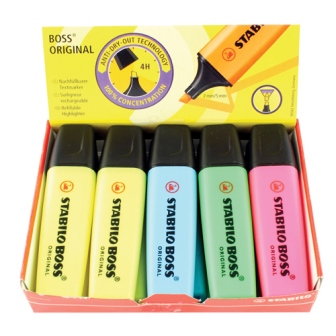 Stabilo Boss Highlighter Assorted Pack 10 70/10-1 Pack of 10