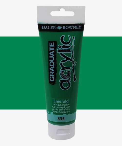 Graduate Acrylic 120ml Emerald Green
