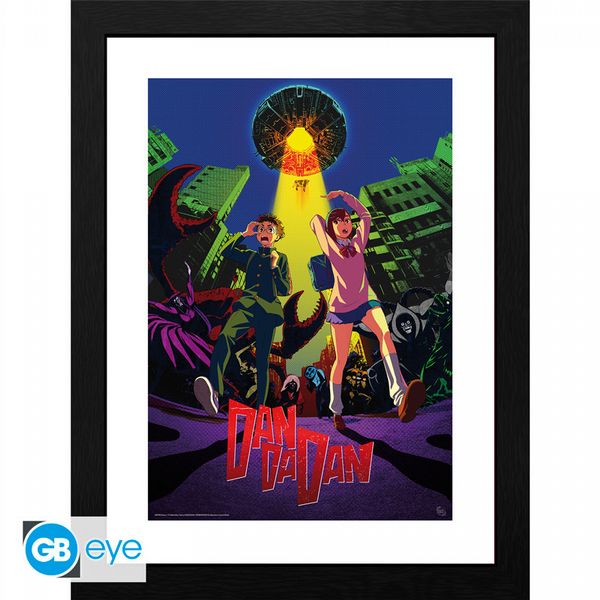 Dan Da Dan Cow Abduction 30 x 40cm Framed Collector Print