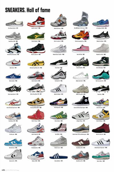 Sneakers Hall of Fame 61 x 91.5cm Maxi Poster