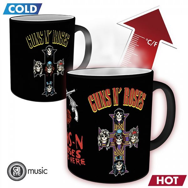 Guns N Roses Cross Heat Change Mug
