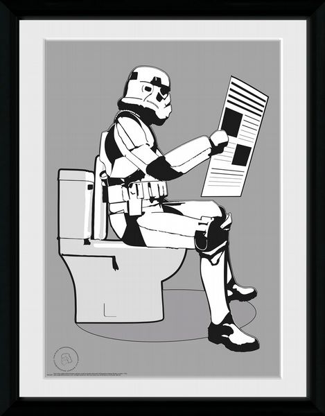 Original Stormtrooper Storm Pooper 30 x 40cm Framed Collector Print