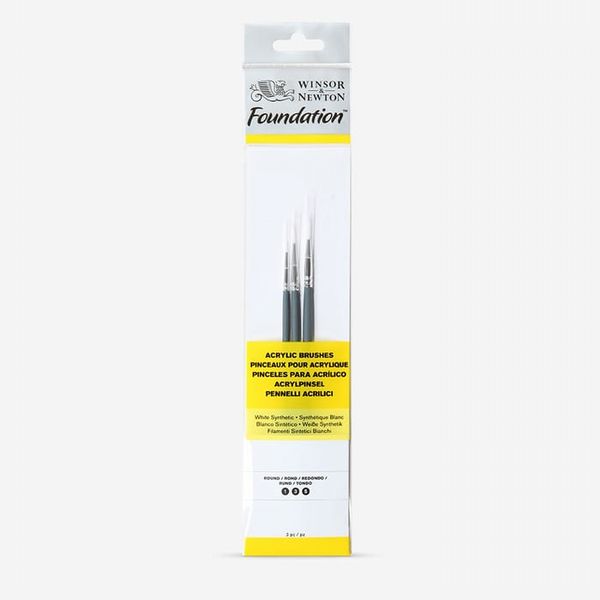 Winsor & Newton : Foundation Acrylic Brush Set : SH Round 1, 3 & 5