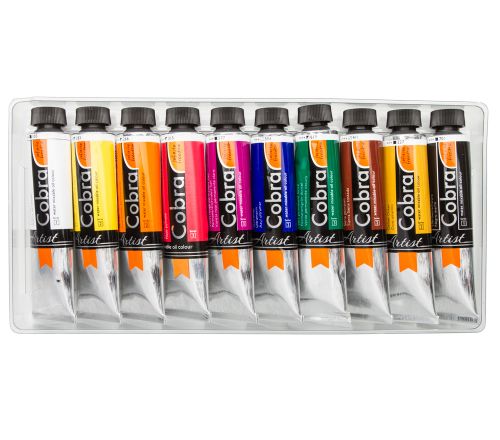  Royal Talens : Cobra Artist Water Mixable Oil Paint : 40ml : Value Pack Set of...