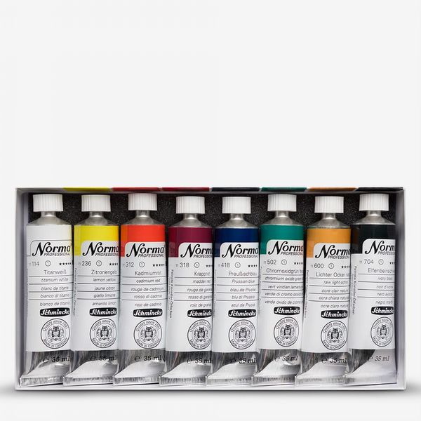 Schmincke : Norma : Professional Artists' Oil : 35ml : Set of 8